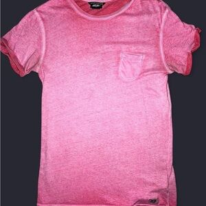 Diesel Archival “55DSL” Line Pink Pocket T-Shirt Size Small Y2K Rare Limited